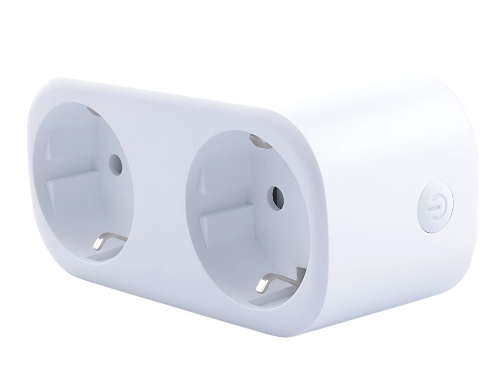 Smart Life Wi-Fi Double Socket — smart plug with two outlets and app/voice control (Alexa, Google Assistant) (0)