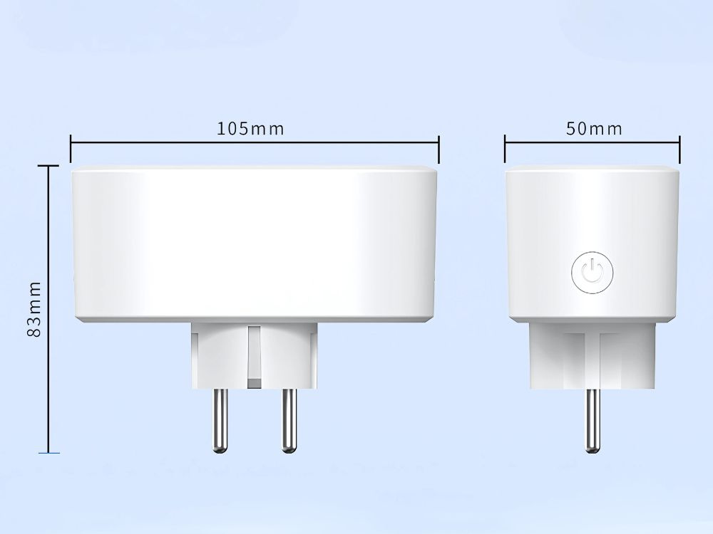 Smart Life Wi-Fi Double Socket — smart plug with two outlets and app/voice control (Alexa, Google Assistant) (3)