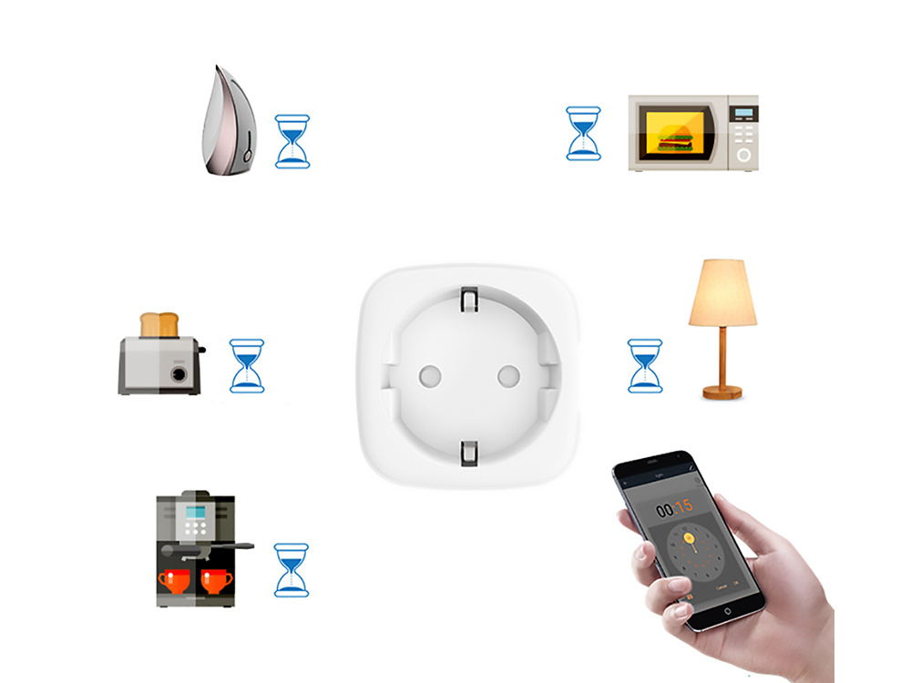 Smart Life Wi-Fi Socket — smart plug with app and voice control (Alexa, Google Assistant) (5)