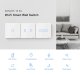 Wall Mounted Smart Light Switch (2-channel) /WiFi/ RF 433 Sonoff T2 EU TX