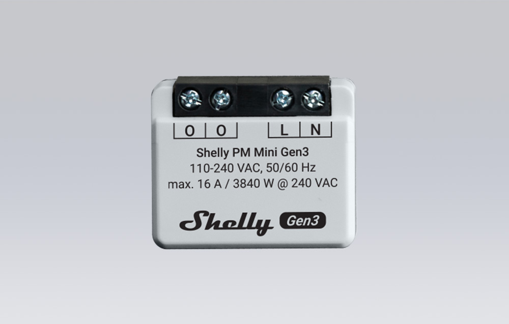 Smart Energy Meter Shelly PM Mini Gen3 16A WiFi/Bluetooth 2-Pack (2)