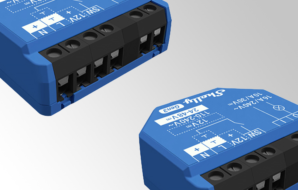 Smart Controller Shelly 1 Gen3 WiFi/Bluetooth 16A (2)