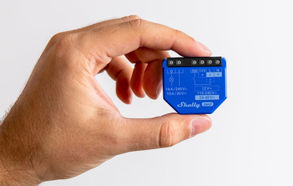 Smart Controller Shelly 1 Gen3 WiFi/Bluetooth 16A (3)
