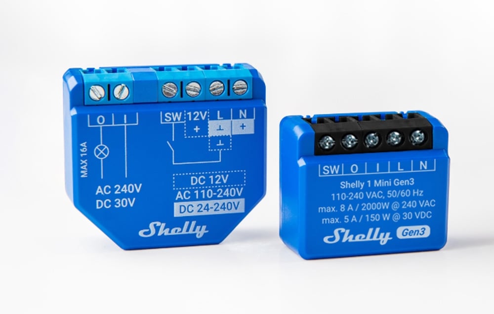 Smart Controller Shelly 1 Mini Gen3 Set of 2 WiFi/BLE (0)