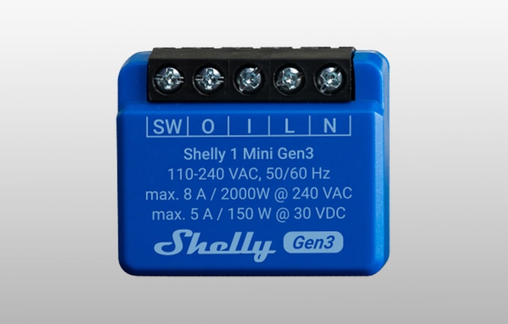 Smart Controller Shelly 1 Mini Gen3 Set of 2 WiFi/BLE (1)
