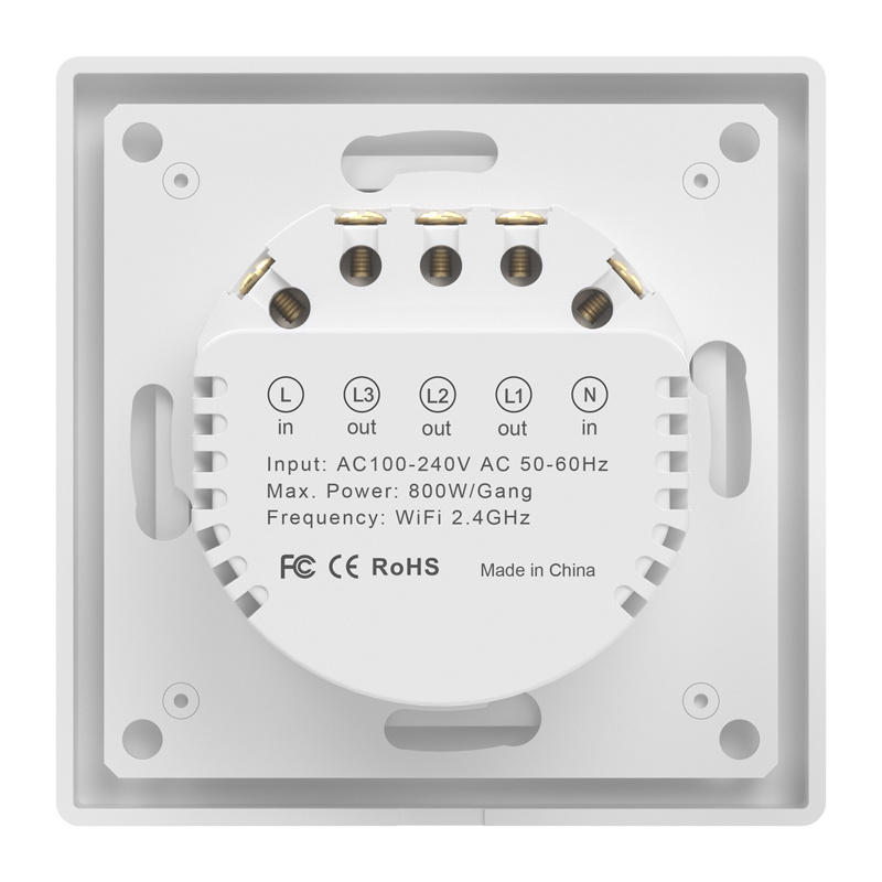 Smart WiFi Touch Light Switch Avatto TS20-EU-W3 3-Channel (1)