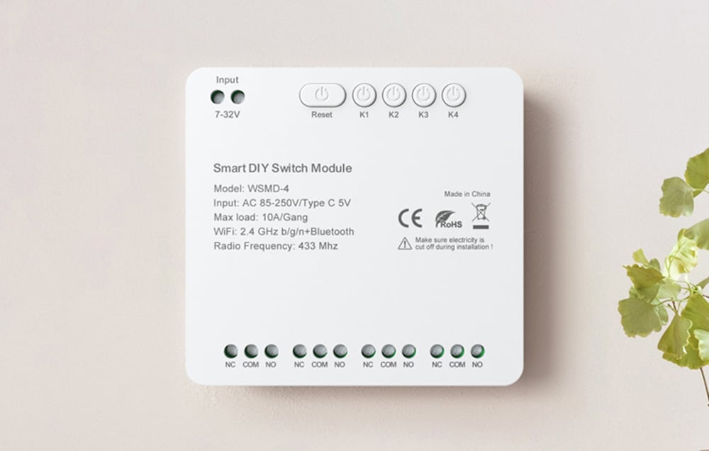4-Channel Smart Switch Module Avatto WSMD-4 250V (0)