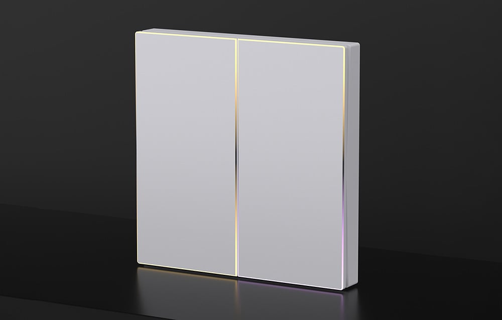 Smart Touch Light Switch Avatto TS60-EU-W2 2-Gang ZigBee White (3)