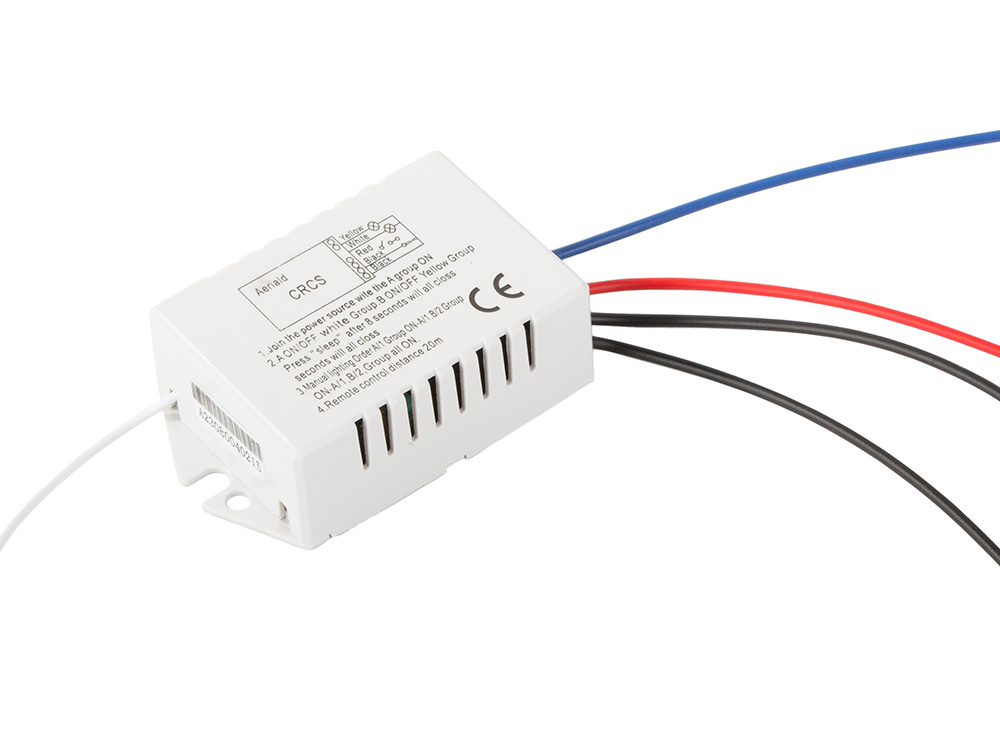 Wireless light switch with remote control, 1 channel, 20m range (2)