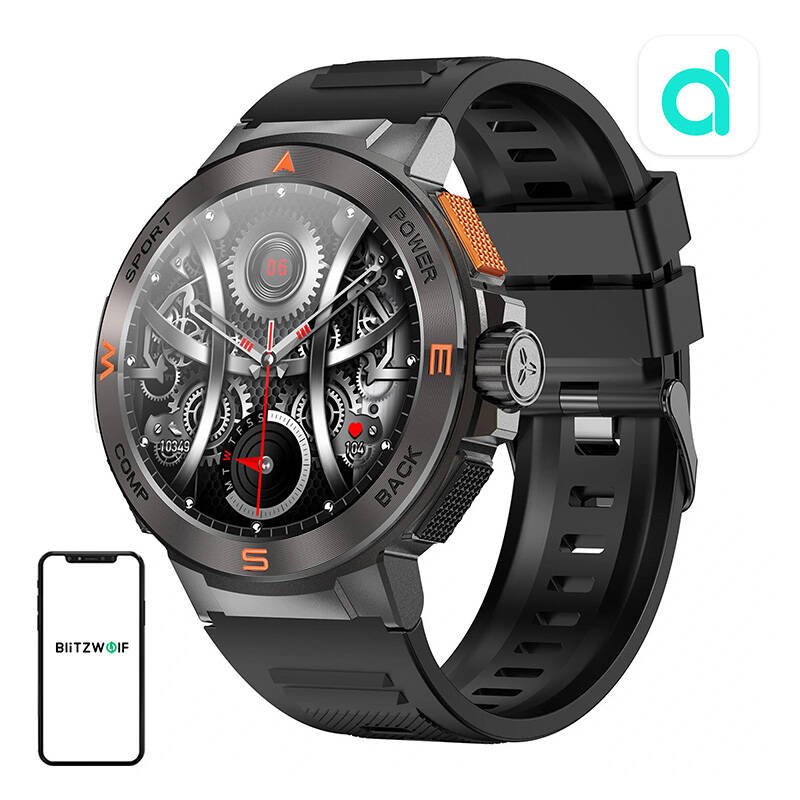 Smartwatch BlitzWolf BW-AT5 AMOLED Bluetooth Black (3)