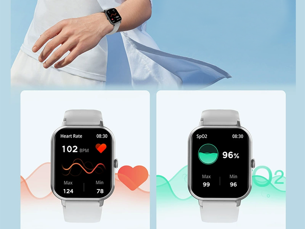 Sport Smartwatch for Men and Women with Bluetooth Calls, Grey (1)