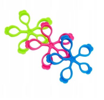 4Fizjo Set of 3 Hand Expanders, Hand Grip Strengthener, Finger Exerciser, Forearm Grip Training (1-4 kg)