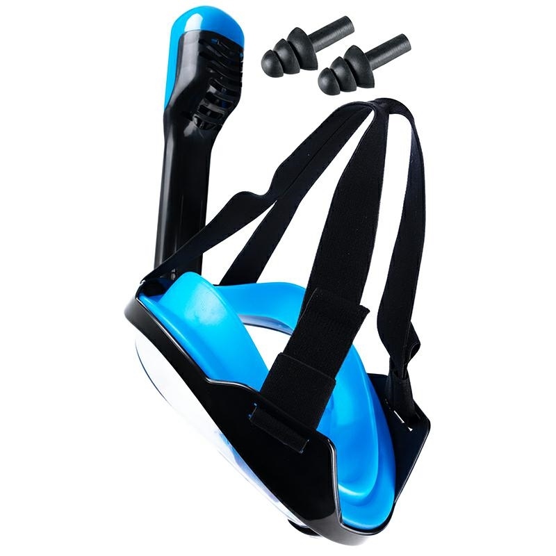 Full Face Snorkel Mask with Camera Mount, Anti-Fog 180° View S/M (2)