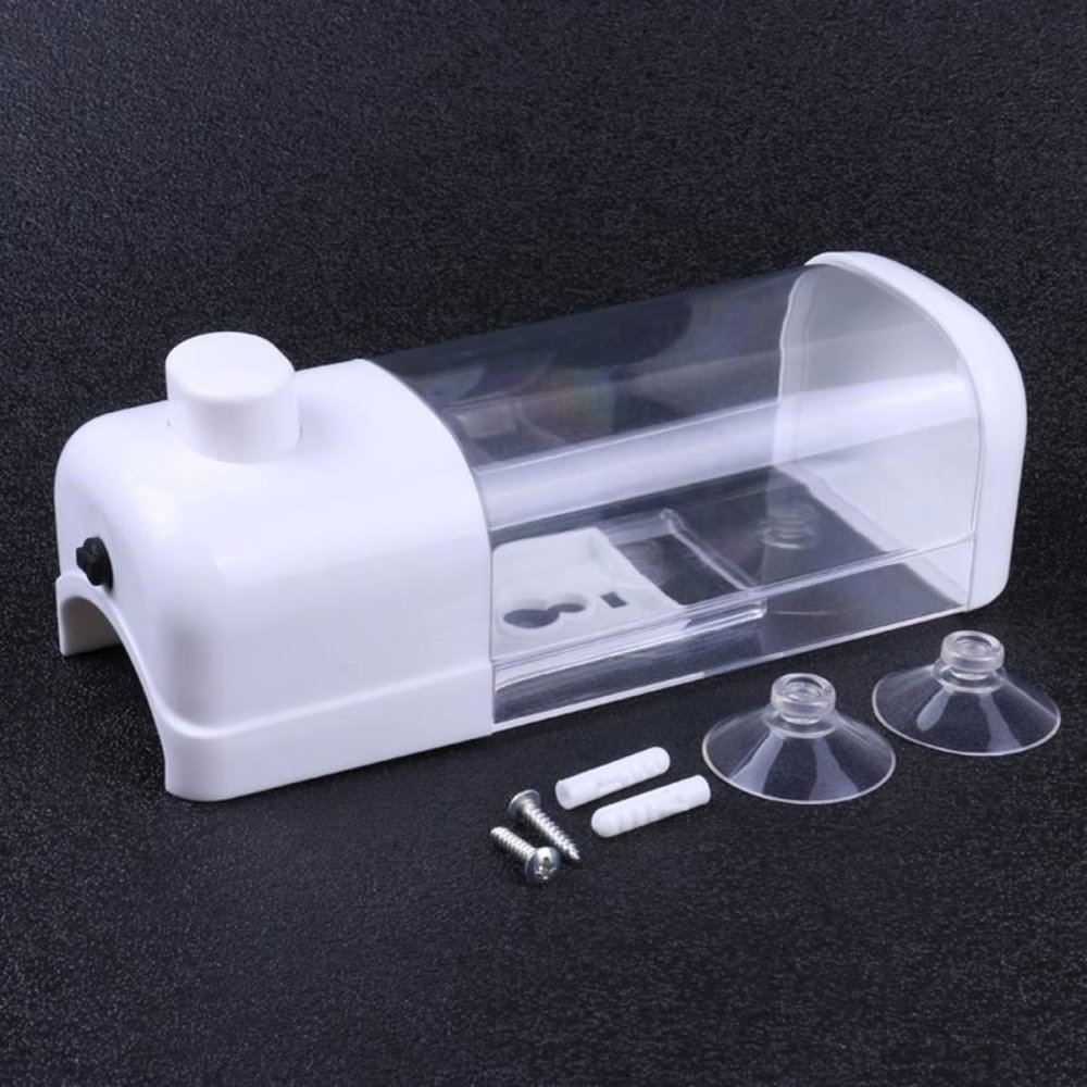 Wall-Mounted Liquid Soap and Dishwashing Liquid Dispenser, 500 ml, White (0)