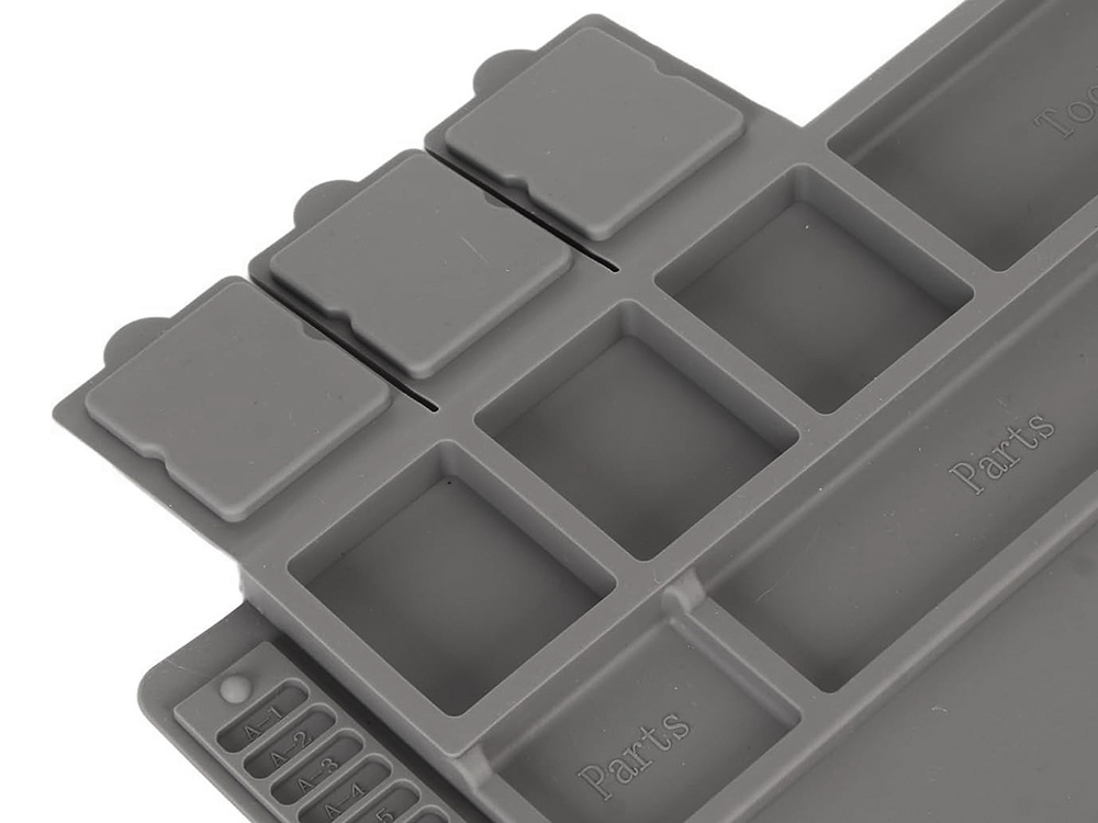 Large Silicone Soldering Mat with Magnetic Organizer, 45x30 cm (1)