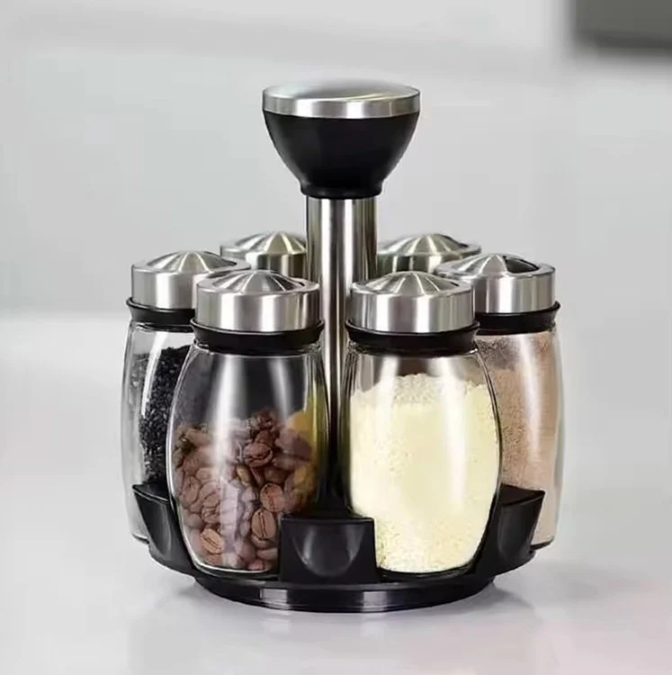 Spice Container Set with Swivel Base, 6 pcs (1)