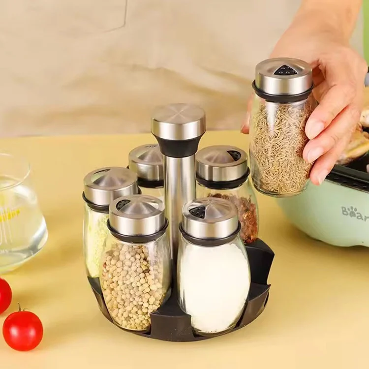 Spice Container Set with Swivel Base, 6 pcs (2)