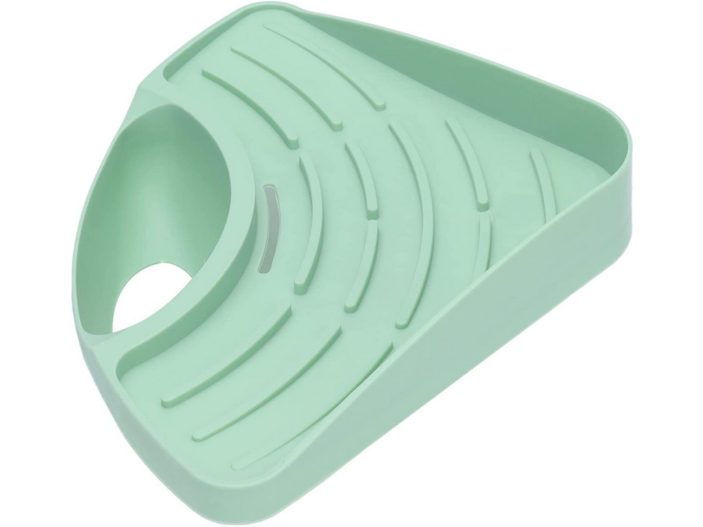 Kitchen Sink Organizer, Corner Shelf with Drainer (1)