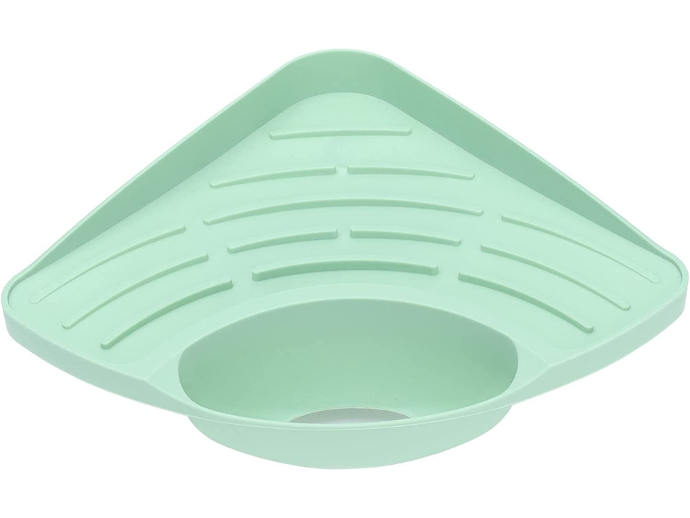 Kitchen Sink Organizer, Corner Shelf with Drainer (3)