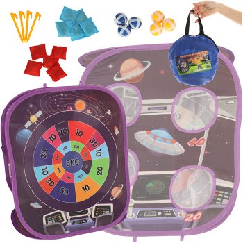 2in1 Portable children's game (Cornhole and Darts), 21 pieces + bag