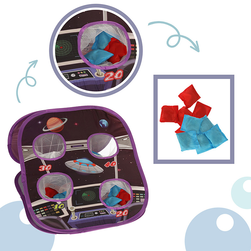 2in1 Portable children's game (Cornhole and Darts), 21 pieces + bag (1)