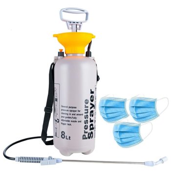 Garden pressure sprayer with manual pump, 8L