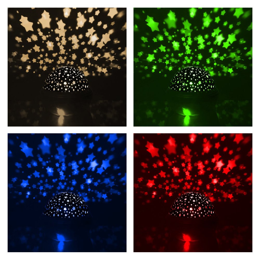 Rotating Kids Bedside Lamp Projector Night Light Magic Disco Ball Party Light (7)