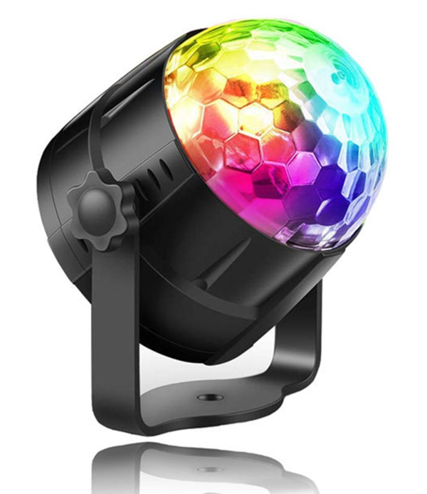 LED disco ball with sound sensor and remote control, RGB (0)
