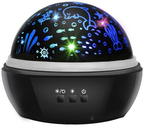 Rotating Kids Bedside Lamp Projector Night Light Magic Disco Ball Party Light (4)