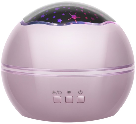 Rotating Kids Bedside Lamp Star Sky Projector Night Magic Light, Pink (0)