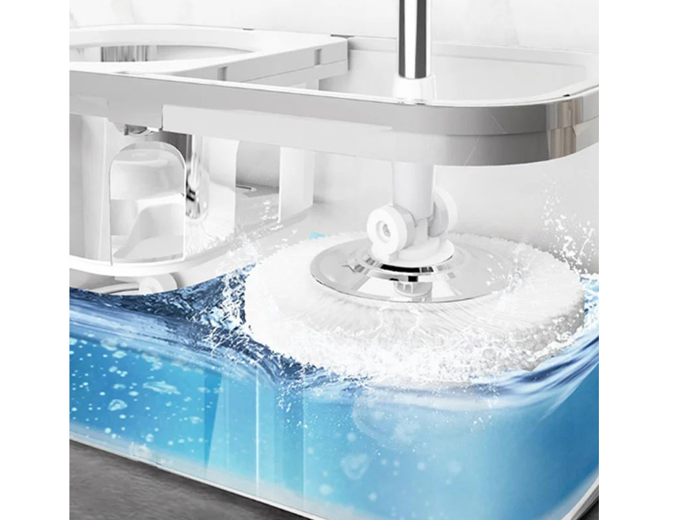 360° Spin Mop and Bucket Set with 2 Reusable Microfiber Pads (0)