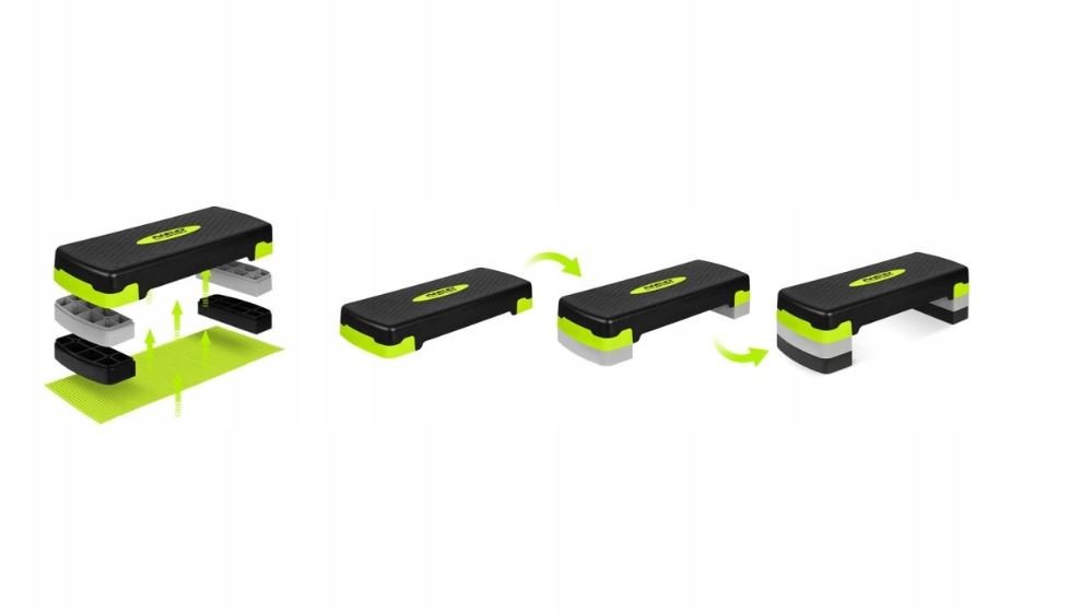 NS-400 Aerobic Stepper Platform, 3 levels, Green (7)