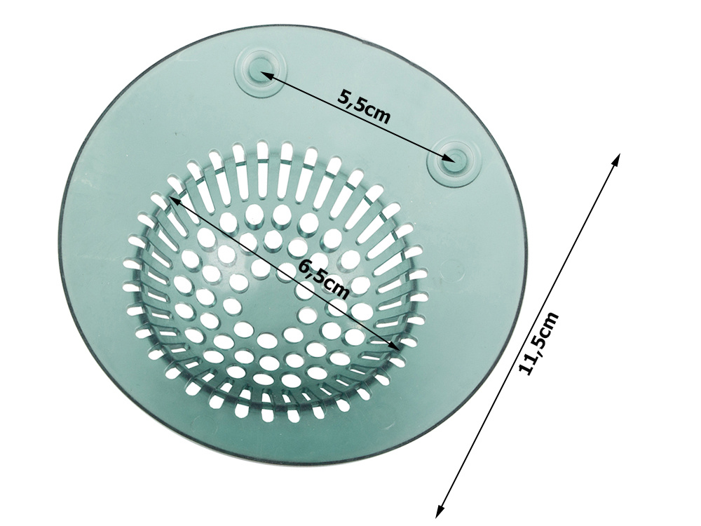 Silicone Drain Stopper and Sink Strainer with Suction Cups, Assorted Colors (0)