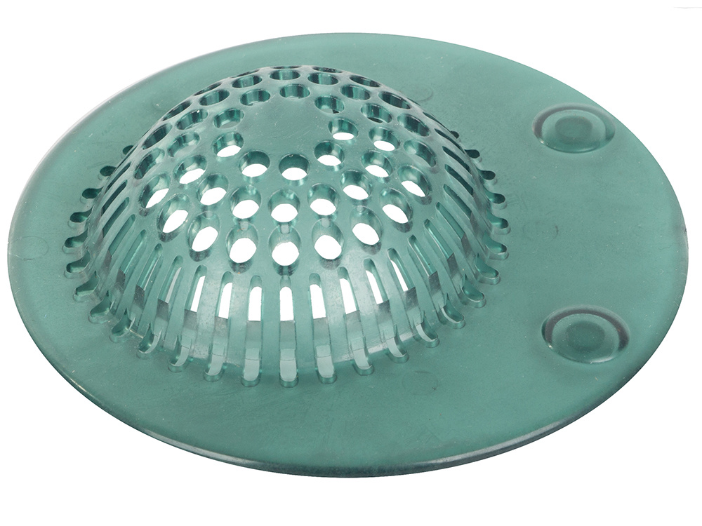 Silicone Drain Stopper and Sink Strainer with Suction Cups, Assorted Colors (3)