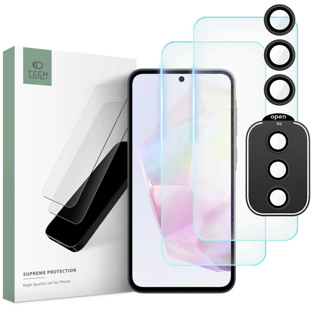 Samsung Galaxy A35 ( SM-A356E/DS ) Tech-Protect Supreme Tempered Glass 2x + Camera Glass