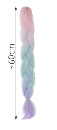 Kanekalon Synthetic Ombre Afro Braids for Hairstyles 60cm, Pastel (2)