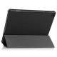 Lenovo Tab M10 (3rd Gen) (TB-328FU) Trifold Stand PU Leather Hard Protective Cover Case, Black