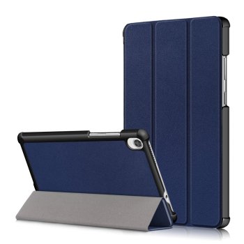 Lenovo Tab M8 (2nd Gen) Tri-fold Stand Leather Case Cover, Blue