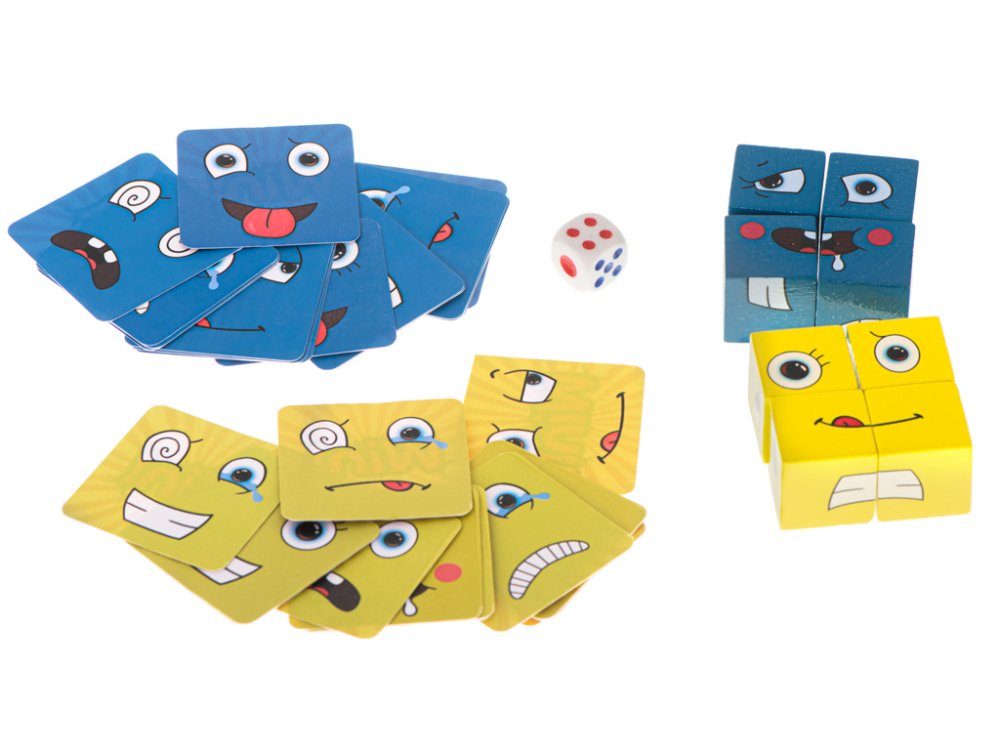 Educational Kids Board Game Constructor Building Blocks Faces Emotions (0)