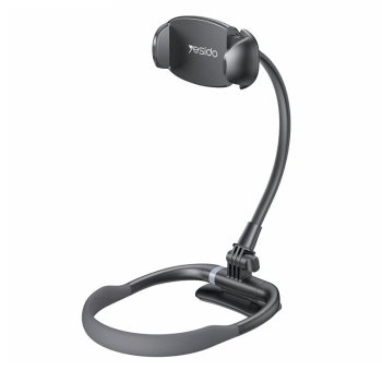 Flexible Neck Phone Holder Yesido C291 for Desk and Bed, Black