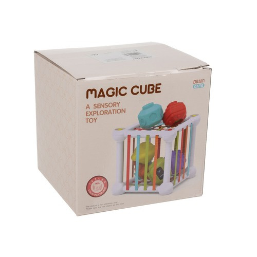 Educational Sensory Shape Sorter Cube Toy Kruzzel 20377 (0)