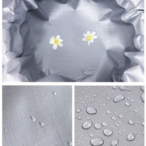 Heavy-Duty Waterproof Tarpaulin 4x5m Gardlov 24653, Silver (2)