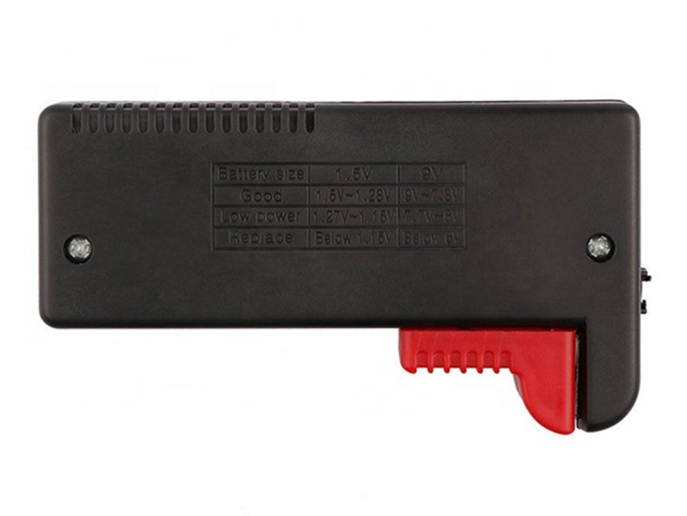 BT-168 Battery Tester for AA (R6), AAA (R3), R14, R20, CR 1.5V, 9V R9 (1)