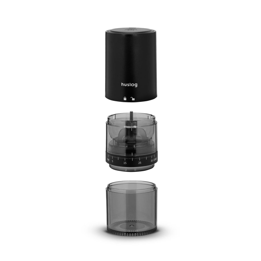 Cordless Burr Coffee Grinder Huslog CoffeeSmash, black (1)