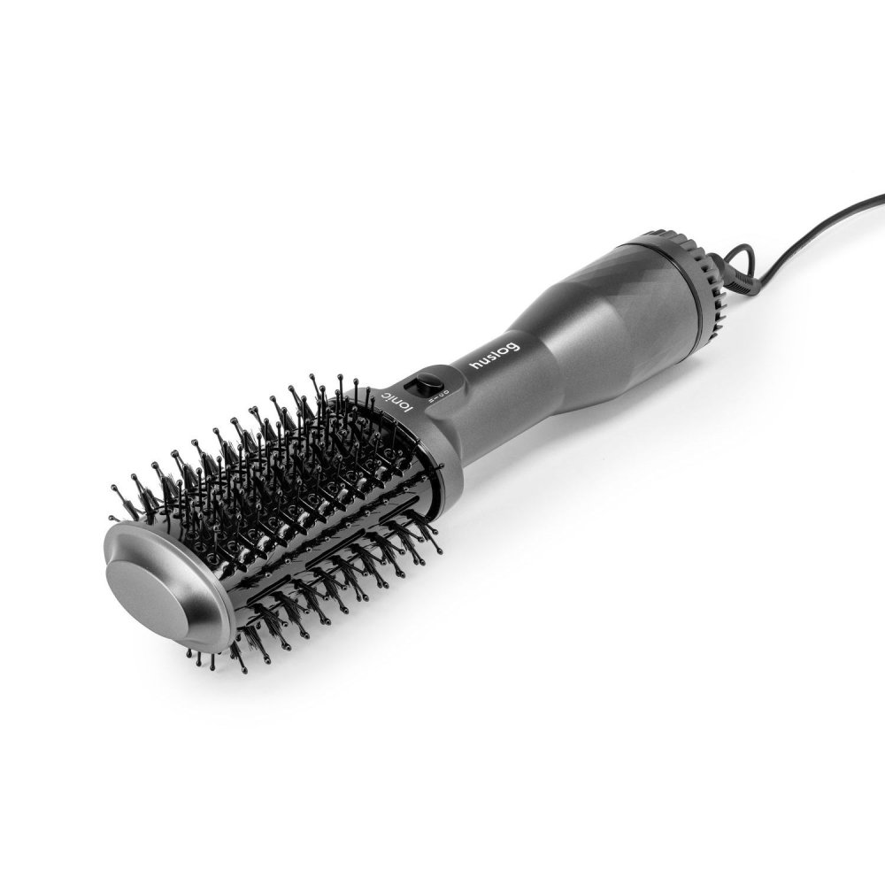 Huslog Glam Ionic Hair Dryer Brush 1200W, Silver (1)