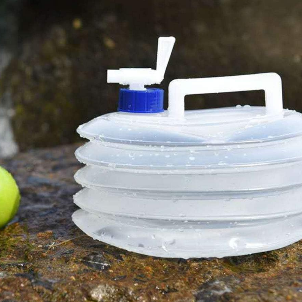 Folding Plastic Water Tank Tourist Camping Canister, 5L (1)