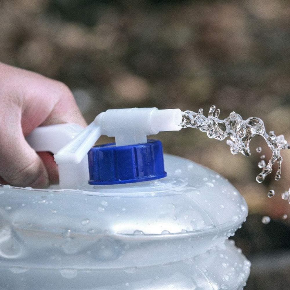 Folding Plastic Water Tank Tourist Camping Canister, 5L (2)