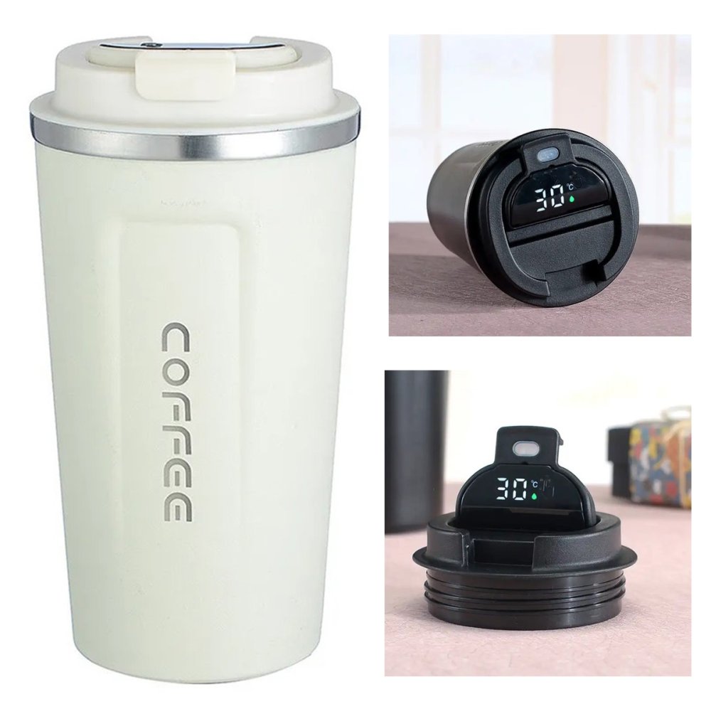 Smart Thermal Mug with Temperature Display 510 ml, White (1)