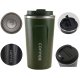 Stainless Steel Insulated Travel Mug 510ml, Green