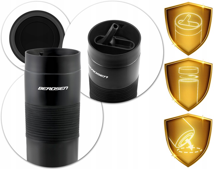 BERDSEN BD-784 Thermal Mug Bottle Thermos Flask for Hiking Picnic 590 ml, Black (6)